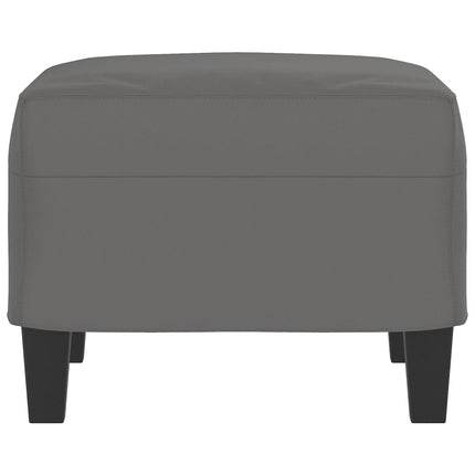 Footstool Dark Gray 23.6"x19.7"x16.1" Microfiber Fabric