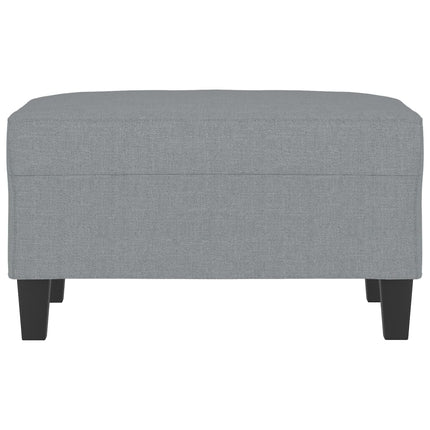 Footstool Light Gray 27.6"x21.7"x16.1" Fabric