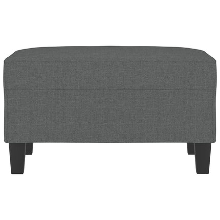 Footstool Dark Gray 27.6"x21.7"x16.1" Fabric
