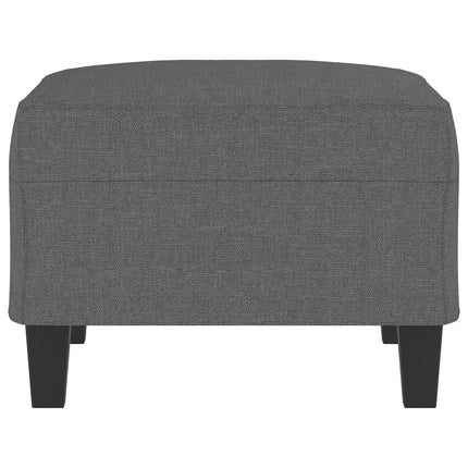 Footstool Dark Gray 27.6"x21.7"x16.1" Fabric