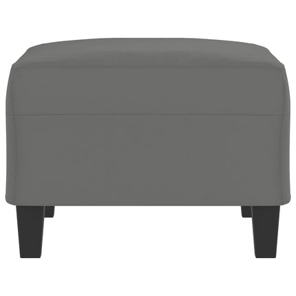 Footstool Dark Gray 27.6"x21.7"x16.1" Microfiber Fabric