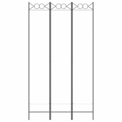 3-Panel Room Divider White 47.2"x86.6" Fabric