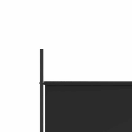 5-Panel Room Divider Black 98.4"x78.7" Fabric