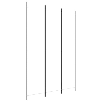 3-Panel Room Divider White 59.1"x86.6" Fabric