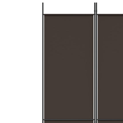 3-Panel Room Divider Brown 59.1"x86.6" Fabric