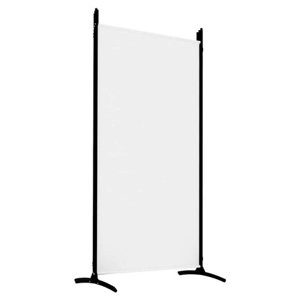 5-Panel Room Divider White 170.5"x70.9" Fabric