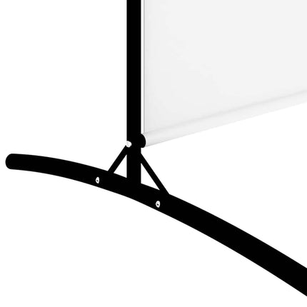 5-Panel Room Divider White 170.5"x70.9" Fabric