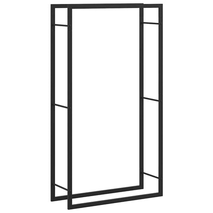 Firewood Rack Matt Black 31.5x11.0x60.6" Steel