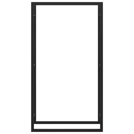 Firewood Rack Matt Black 31.5x11.0x60.6" Steel