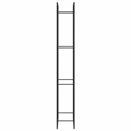 Firewood Rack Matt Black 31.5x11.0x87.4" Steel