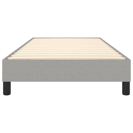 Box Spring Bed Frame Light Gray Twin XL Fabric (US Only)