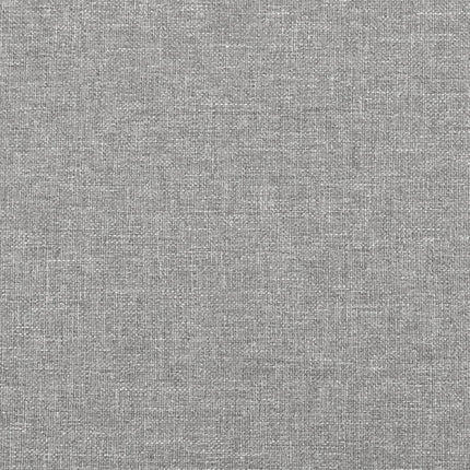 Box Spring Bed Frame Light Gray Twin Fabric (US Only)