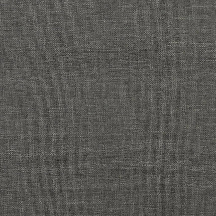 Box Spring Bed Frame Dark Gray Twin Fabric (US Only)