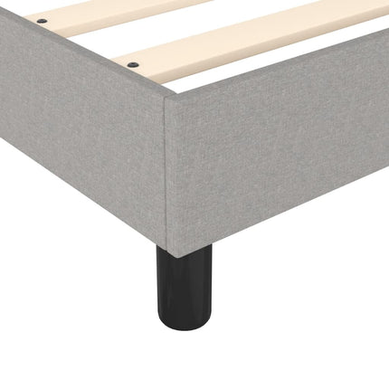 Box Spring Bed Frame Light Gray Full Fabric (US Only)