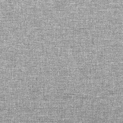 Box Spring Bed Frame Light Gray Queen Fabric (US Only)