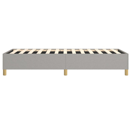 Box Spring Bed Frame Light Gray Twin XL Fabric (US Only)