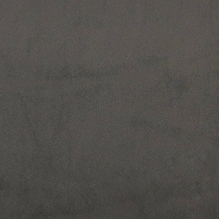 Box Spring Bed Frame Dark Gray Twin Velvet (US Only)