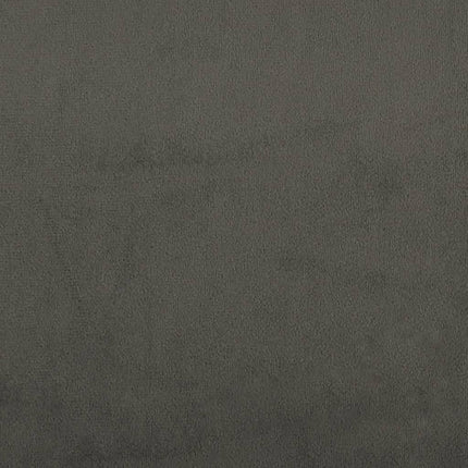 Box Spring Bed Frame Dark Gray Twin XL Velvet (US Only)