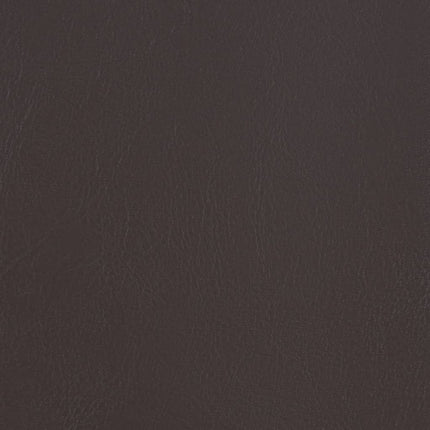 Tub Chair with Footstool Brown Faux Leather