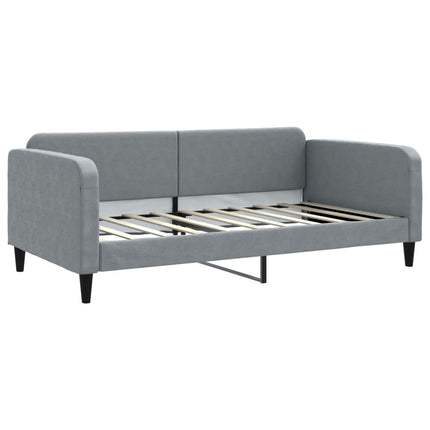 Daybed with Trundle without Mattress Light Gray 39.4"x74.8