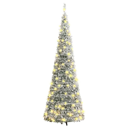 Artificial Christmas Tree Pop-up Flocked Snow 50 LEDs 47.2