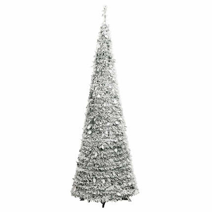 Artificial Christmas Tree Pop-up Flocked Snow 50 LEDs 47.2