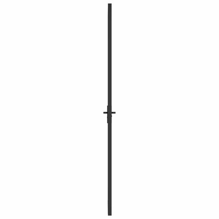 Interior Door 40.4"x79.3" Black ESG Glass and Aluminum