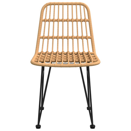 Patio Chairs 2 pcs 18.9"x24.4"x33.1" PE Rattan