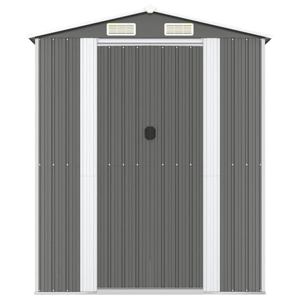 Garden Shed Light Gray 75.6"x107.9"x87.8" Galvanized Steel