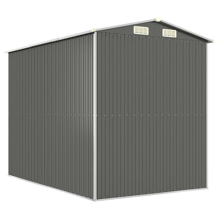 Garden Shed Light Gray 75.6"x107.9"x87.8" Galvanized Steel