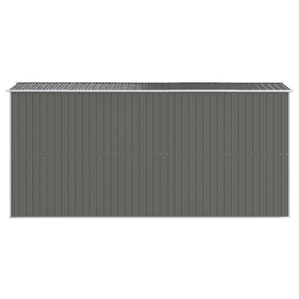 Garden Shed Light Gray 75.6"x173.2"x87.8" Galvanized Steel