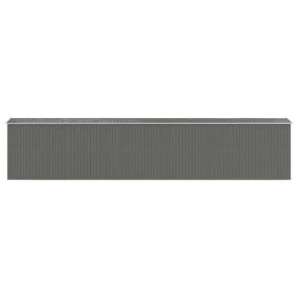 Garden Shed Light Gray 75.6"x402"x87.8" Galvanized Steel