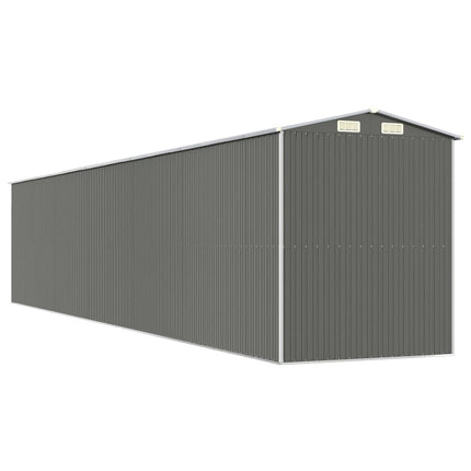 Garden Shed Light Gray 75.6"x402"x87.8" Galvanized Steel