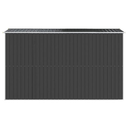 Garden Shed Anthracite 75.6"x140.6"x87.8" Galvanized Steel