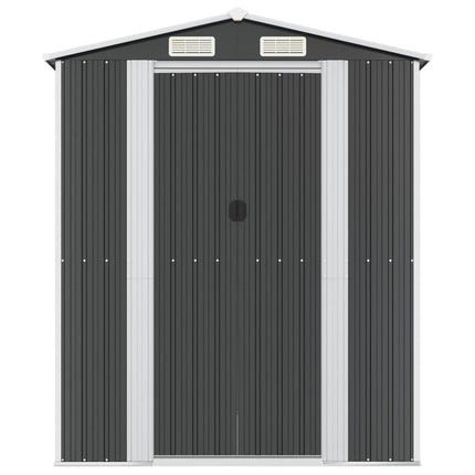 Garden Shed Anthracite 75.6"x173.2"x87.8" Galvanized Steel