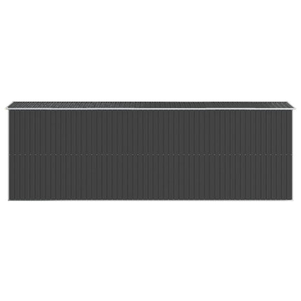 Garden Shed Anthracite 75.6"x238.6"x87.8" Galvanized Steel