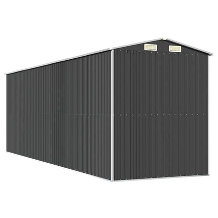 Garden Shed Anthracite 75.6"x238.6"x87.8" Galvanized Steel