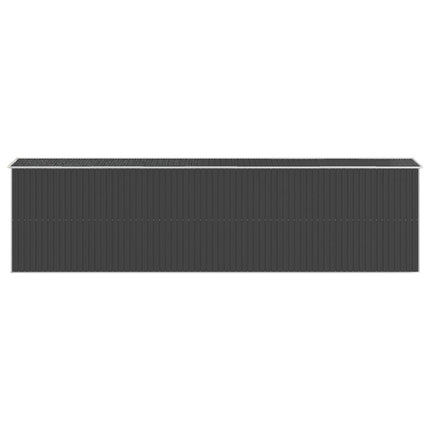 Garden Shed Anthracite 75.6"x303.9"x87.8" Galvanized Steel