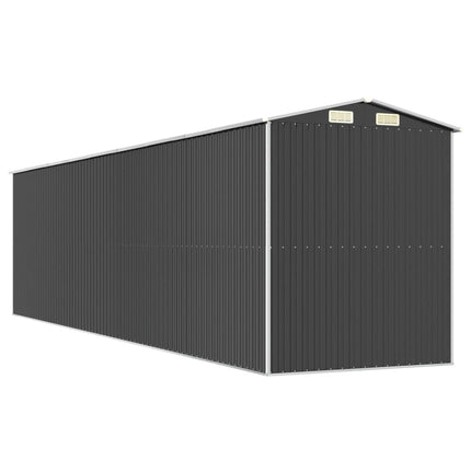 Garden Shed Anthracite 75.6"x303.9"x87.8" Galvanized Steel