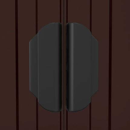 Garden Shed Dark Brown 75.6"x271.3"x87.8" Galvanized Steel