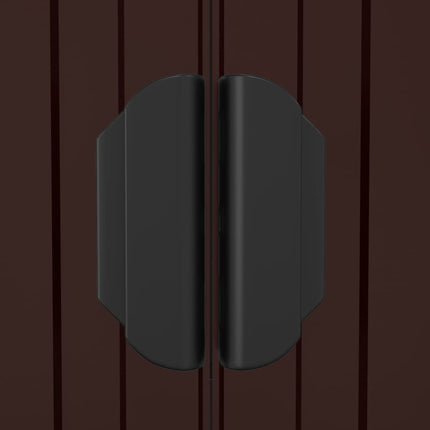 Garden Shed Dark Brown 75.6"x402"x87.8" Galvanized Steel