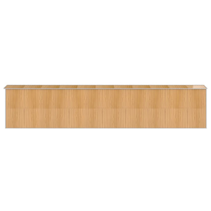 Garden Shed Light Brown 75.6"x369.3"x87.8" Galvanized Steel