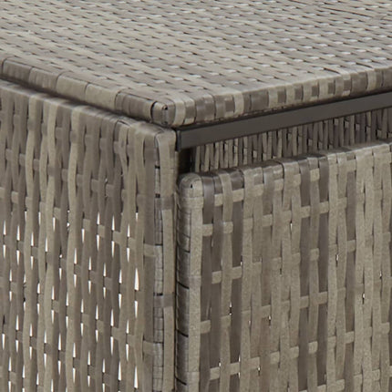 Single Wheelie Bin Shed Gray 27.6"x31.5"x46.1" Poly Rattan