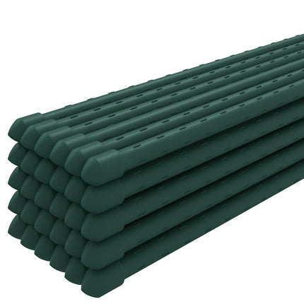 Garden Plant Stakes 30 pcs Green 59.1" Steel