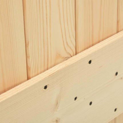 Door NARVIK Natural 31.50 x 82.68 in Solid Pine Wood