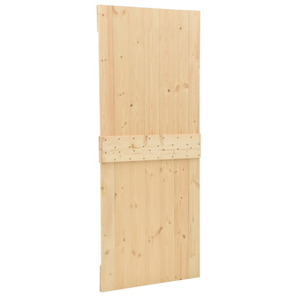 Door NARVIK Natural 31.50 x 82.68 in Solid Pine Wood