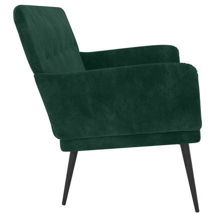 Bench Dark Green 42.5"x31.1"x31.1" Velvet