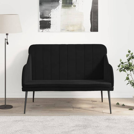 Bench Black 43.3"x29.9"x31.5" Velvet