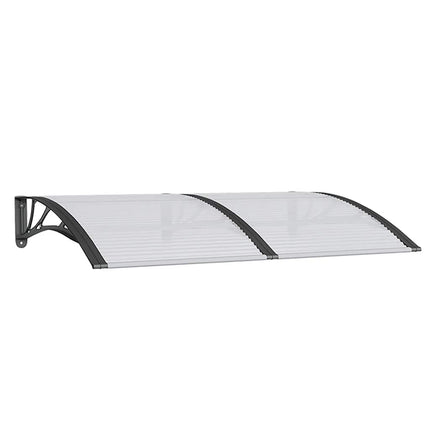 Door Canopy Black 59.1"x39.4" Polycarbonate
