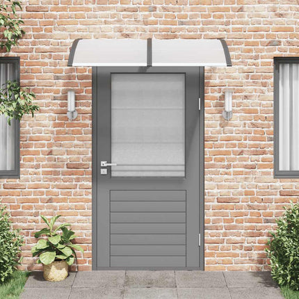 Door Canopy Black 59.1"x39.4" Polycarbonate